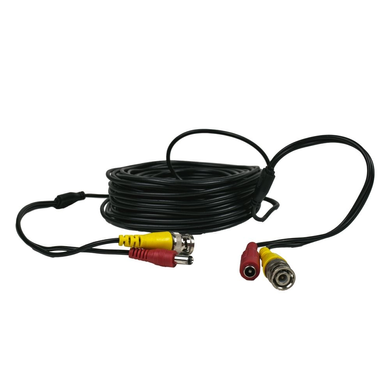 Кабель для передачі відеосигналу та живлення BNC-роwer cable D 18 м (BNC+DC/BNC+DC)