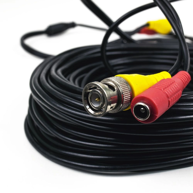 Кабель для передачі відеосигналу та живлення BNC-роwer cable D 18 м (BNC+DC/BNC+DC)