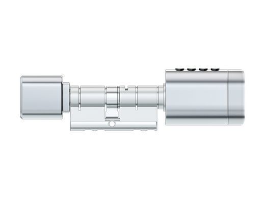 Розумний дверний біометричний замок (циліндр) SEVEN LOCK SL-7774BF silver
