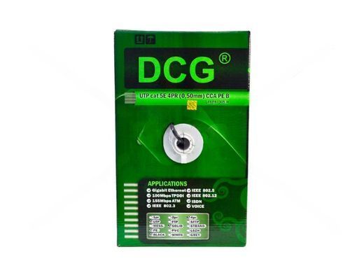Кабель кручена пара вуличний DCG UTP cat 5E 4PR (0,50мм) CCA PE B 305м