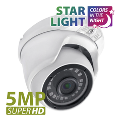 Купольная AHD камера видеонаблюдения Partizan CDM-233H-IR SuperHD Starlight Metal, 5Мп
