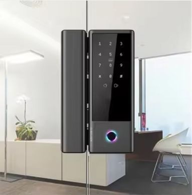 Розумний біометричний замок на скляні двері SEVEN LOCK SL-7776BF black