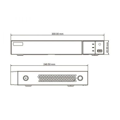 8-канальный IP видеорегистратор для тепловизионных камер TVT TD-308B1, 8Мп
