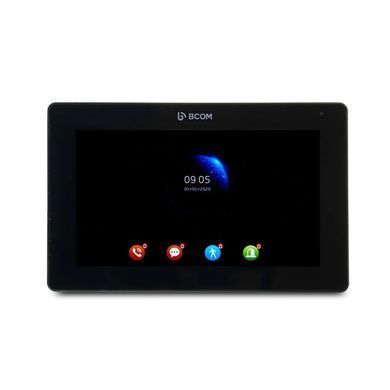 Комплект Wi-Fi відеодомофону BCOM BD-770FHD/T Black + BCOM BT-400FHD Silver