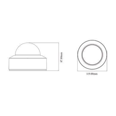 Smart IP камера з мікрофоном TVT TD-9553E3B-A (D/AZ/PE/AR3), 5Мп