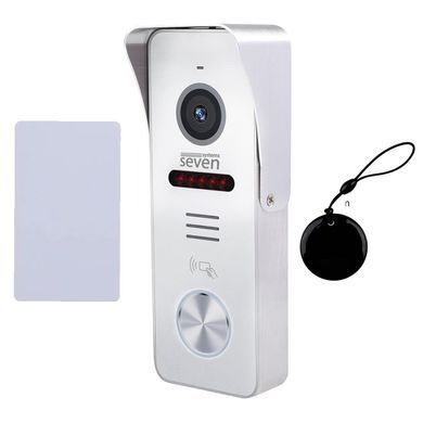Комплект Wi-Fi домофону з панеллю виклику зі зчитувачем SEVEN DP-7577/02Kit white