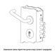Механізм замка CISA 56835 Comfortlock (BS67,5*85мм) хром матовий