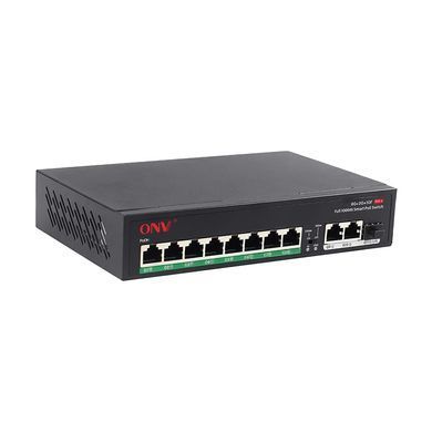 11-портовый гигабитный коммутатор ONV-H3108PFD, 8 портов PoE