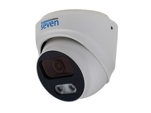 Купольная IP камера с микрофоном SEVEN IP-7215PA PRO white, 5Мп