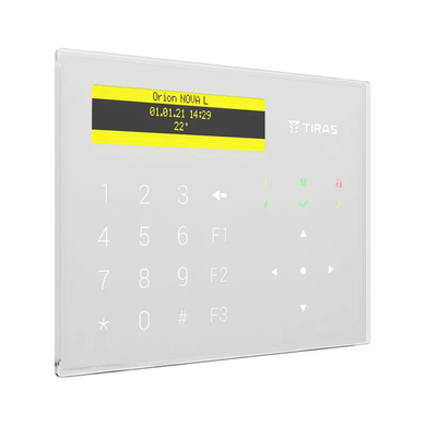 Клавіатура Tiras Orion K-GLCD+ (white)