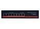 8-портовий CCTV комутатор FoxGate S5806P-E2 (55W), 6 портів PoE