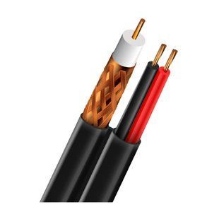 Кабель коаксиальный с питанием Trinix RG-59+2*0.5 CU 0.8mm Outdoor 305 м
