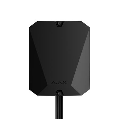 Гібридна централь системи безпеки Ajax FIBRA Hub Hybrid (4G) чорна