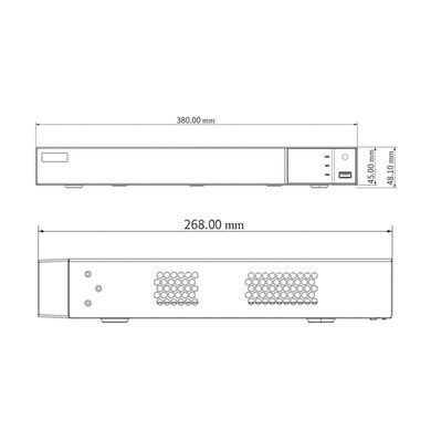 32-канальный IP-видеорегистратор TVT TD-3332H2-B2(320-256), 12Мп