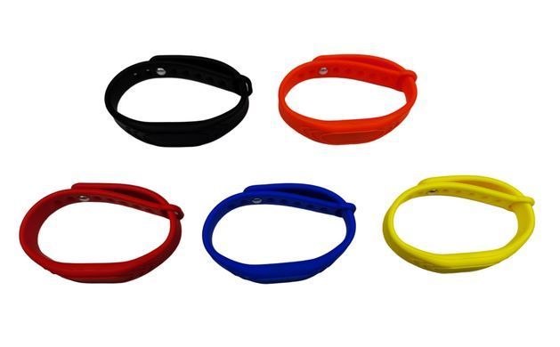 RFID браслет з чипом MIFARE SEVEN R-68 червоний