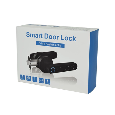 Умный биометрический дверной замок Atis Lock BT-100-T Grey