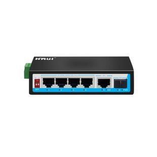 6-портовый индустриальный POE коммутатор HongRui HR500-AFG-411S