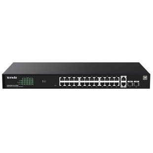 24-портовый управляемый PoE коммутатор Tenda TEG2228P-24-410W