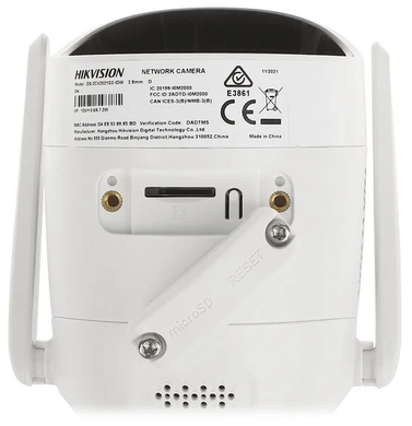 Вулична Wi-Fi камера з мікрофоном Hikvision DS-2CV2021G2-IDW(E), 2Мп