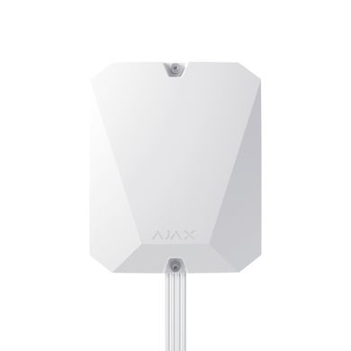 Гибридная централь системы безопасности Ajax FIBRA Hub Hybrid (2G) белая