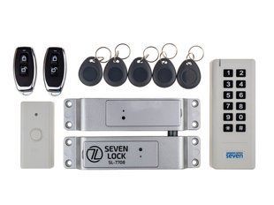 Беспроводной комплект контроля доступа с радиобрелками SEVEN LOCK SL-7708r white