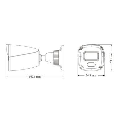 Уличная IP камера наблюдения с микрофоном TVT TD-9441S4L-C(D/PE/AW1) Black, 4Мп