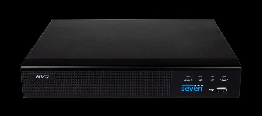 Комплект IP видеонаблюдения на 8 купольных 5 Мп камер SEVEN IP-7215B8-5MP