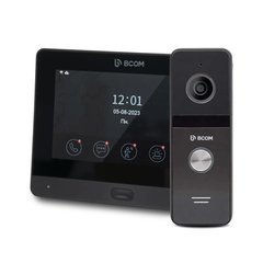 Комплект Wi-Fi видеодомофона BCOM BD-760FHD/T Black + BT-400FHD Black