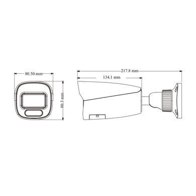 Уличная Full Color IP камера с микрофоном TVT TD-9442C4(AZ/PE/WR2), 4Мп