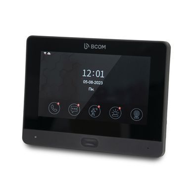 Комплект Wi-Fi відеодомофону BCOM BD-760FHD/T Black + BT-400FHD Black
