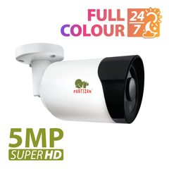 Уличная HD камера Partizan COD-631H SuperHD Full Colour, 5Мп