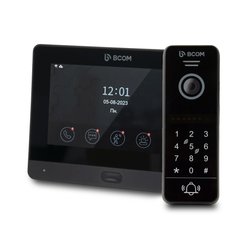 Комплект Wi-Fi видеодомофона со считывателем BCOM BD-760FHD/T Black + BT-400HD-AC Black