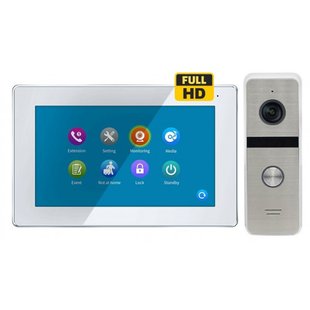 Комплект домофона CoVi Security TAB FHD White + Iron FHD Silver