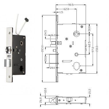 Автономний RFID замок SEVEN LOCK SL-7731 Bronze