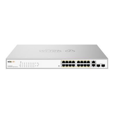 20-портовий керований гігабітний PoE комутатор Wi-Tek WI-PCES320GFH