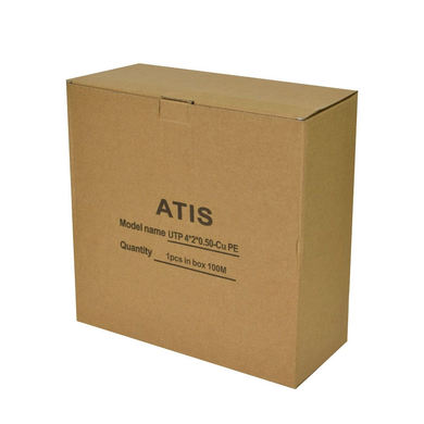 Кабель витая пара ATIS UTP 4*2*0.5-CU PE кат.5е (UTP медь наружный) бухта 100 м