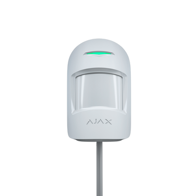 Проводной датчик движения Ajax MotionProtect Fibra белый