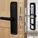 Умный дверной биометрический замок SEVEN LOCK SL-7767BF black (врезная часть 6068)