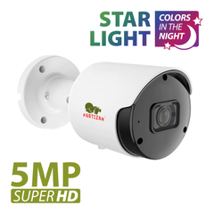 Вулична IP камера Partizan IPO-5SP Starlight SH, 5Мп