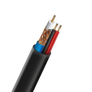 Коаксиальный кабель с питанием Trinix SL-59+2*0.5 CU 0.8mm Outdoor 305 м