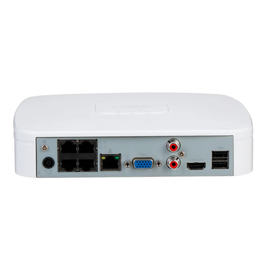 4-канальний IP PoE відеореєстратор Dahua NVR2104-P-I2, 12Мп