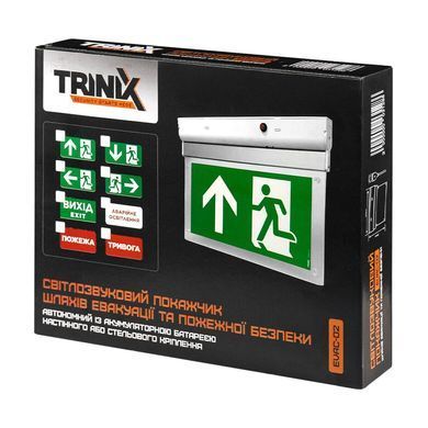 Указатель светозвуковой с аккумулятором Trinix EVAC-02 80dB 220V/12-24V