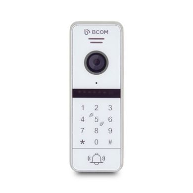 Відеопанель з кодовою клавіатурою та зчитувачем BCOM BT-400HD-AC White