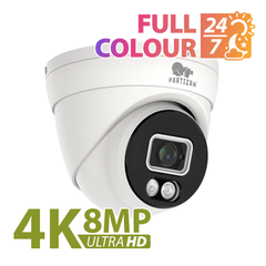 Купольная IP камера Partizan IPD-5SP-IR 4K Full Colour SH, 8Мп