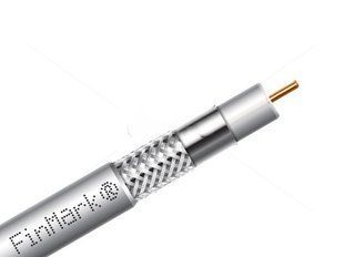 Абонентский коаксиальный кабель внутренний FinMark F 660BVcu white, 100м
