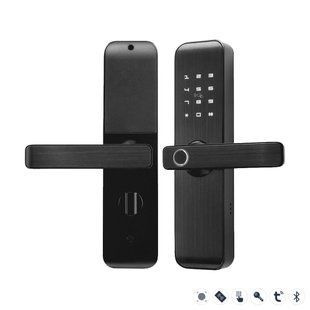 Замок біометричний автономний Trinix TRL-7703WF Black L/R з Bluetooth