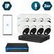 Комплект IP-відеоспостереження Dahua на 8 купольних 2 Мп камер DH-IP1118OW-2MP