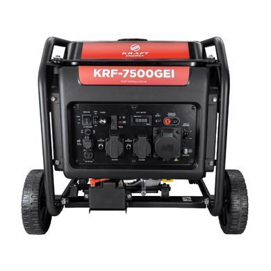 Генератор інверторний бензиновий Kraft KRF-7500GEI 7 кВт