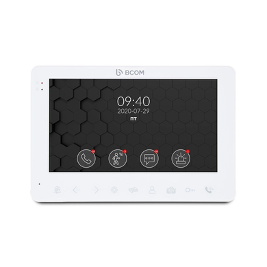 Комплект видеодомофона BCOM BD-780FHD White + Tantos Triniti FHD