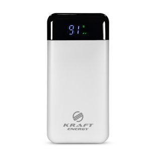 Повербанк 20000mAh Power Bank Kraft KPB-2120FCL White 22.5W QC3.0 LED-фонарь